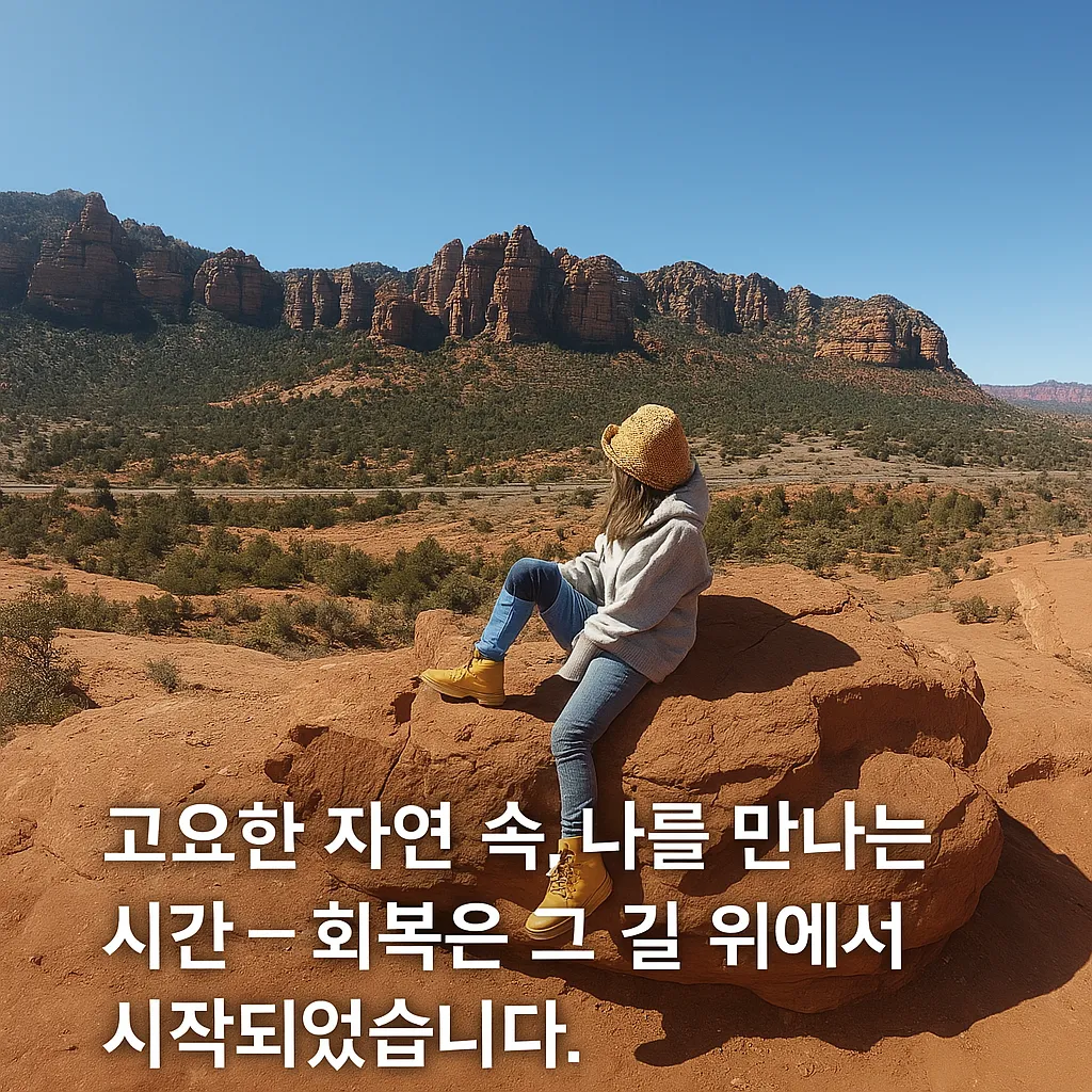 침 치료 후 어지럼증 극복과 집중력 회복을 경험하는 여성의 모습