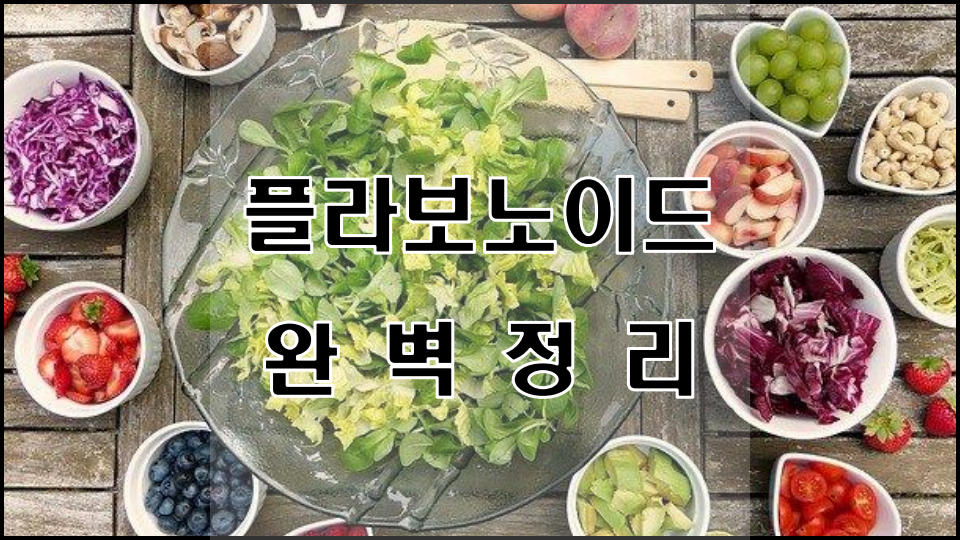  종류가 5천 개??? 플라보노이드 완-벽 정리 / 플라보노이드란?