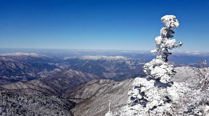 지리산 설경 상고대