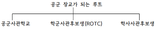 공군 장교가 되는 세가지 진로