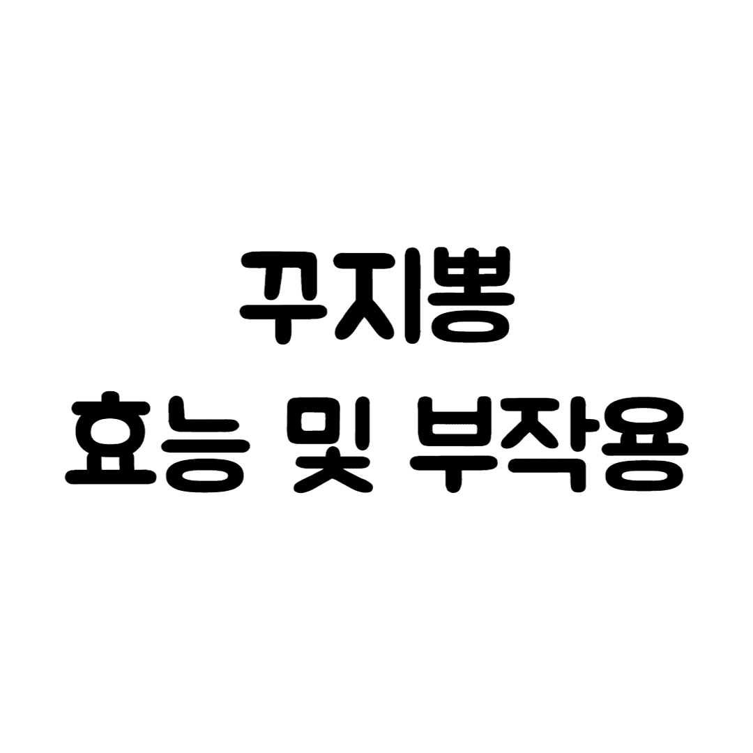  꾸지뽕 효능 및 부작용