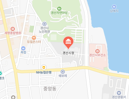 경산시청 위치 이미지
