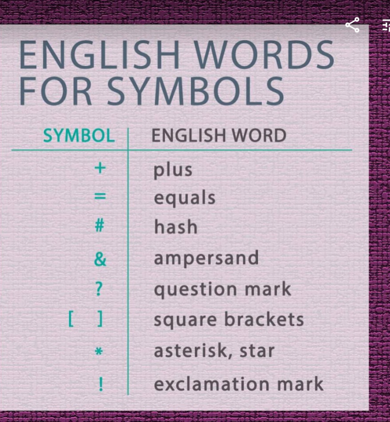  [영어] Symbol에 관련된 어휘 몇가지