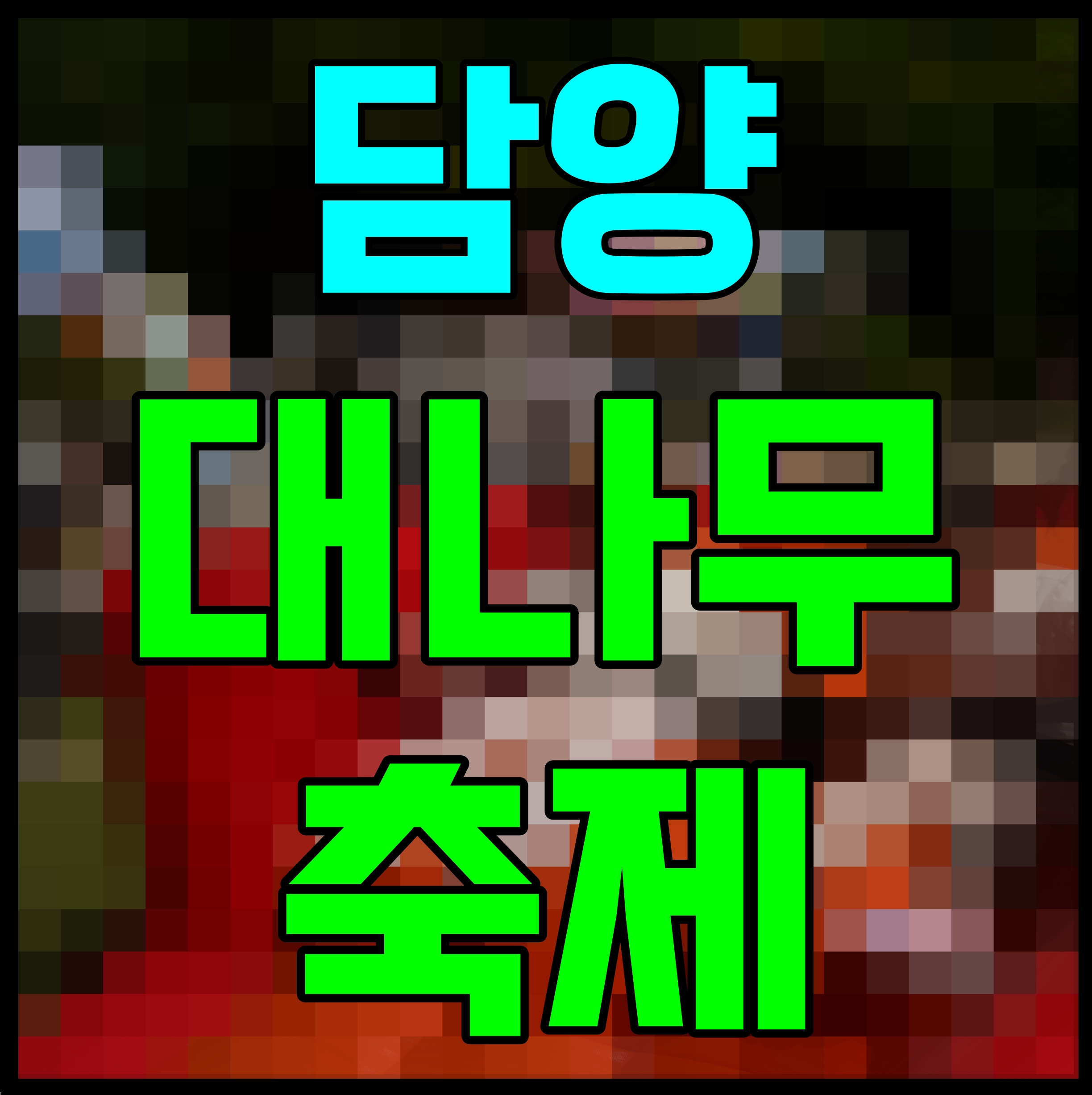  담양 대나무축제 초대가수 김종국 설운도 소찬휘 드론쇼 까지