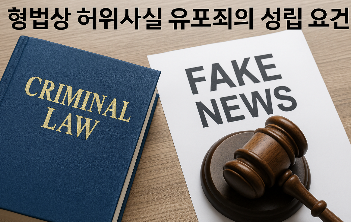 허위사실유포의 정의, 구성요건, 최근 사례