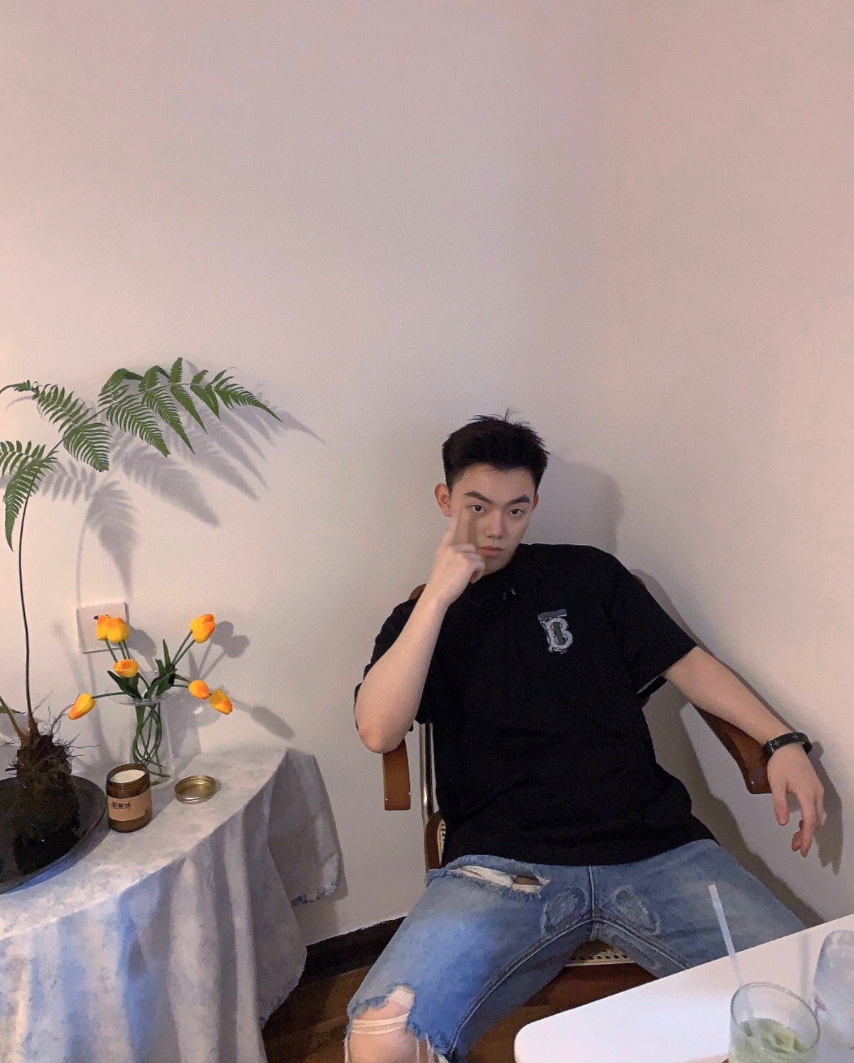  [BURBERRY] 버버리 모노그램 반팔 티셔츠 8033263