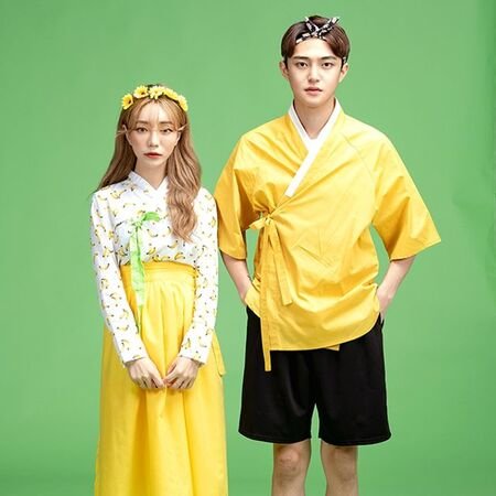 데일리 바나나한복반티