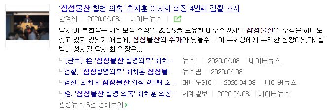 삼성물산 주가