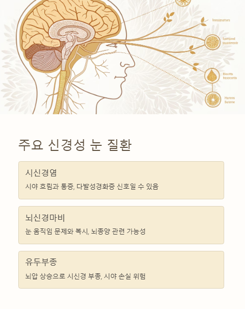 주요 신경성 눈 질환