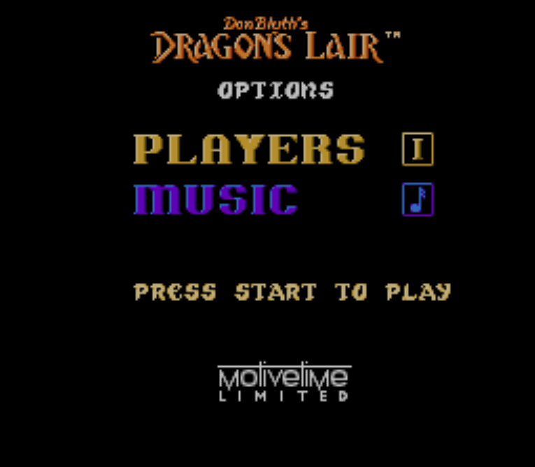  NES ROMS - Dragon's Lair (EUROPE / 유럽판 롬파일 다운로드)