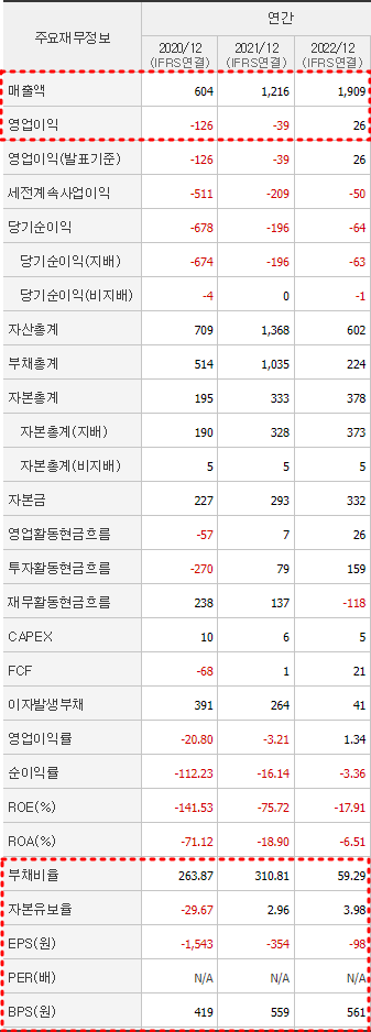 웰바이오텍 재무제표