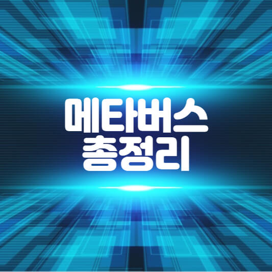  메타버스 한방에 정리
