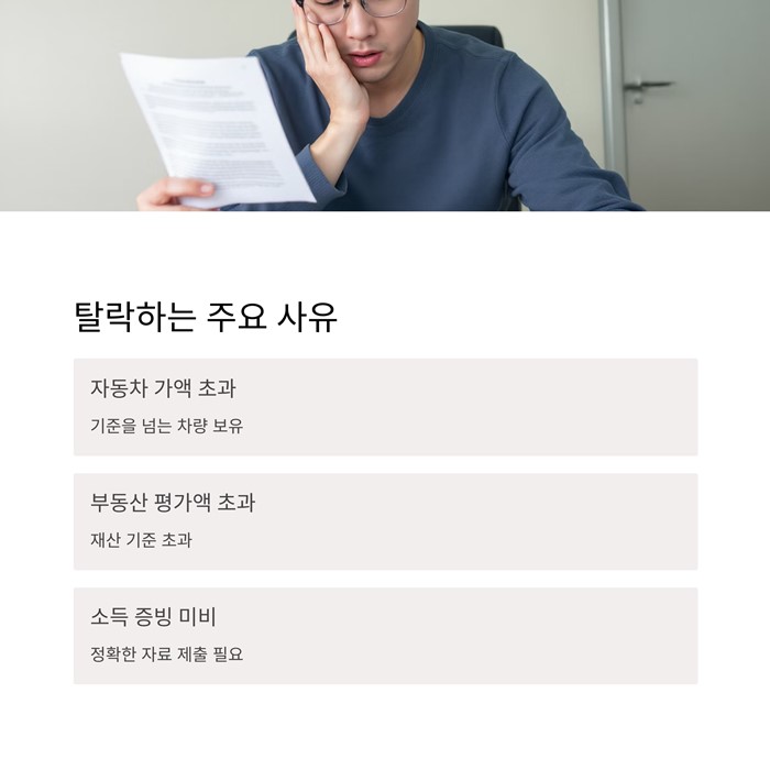 차상위계층 재산기준 조건 혜택 신청방법 요약 이미지