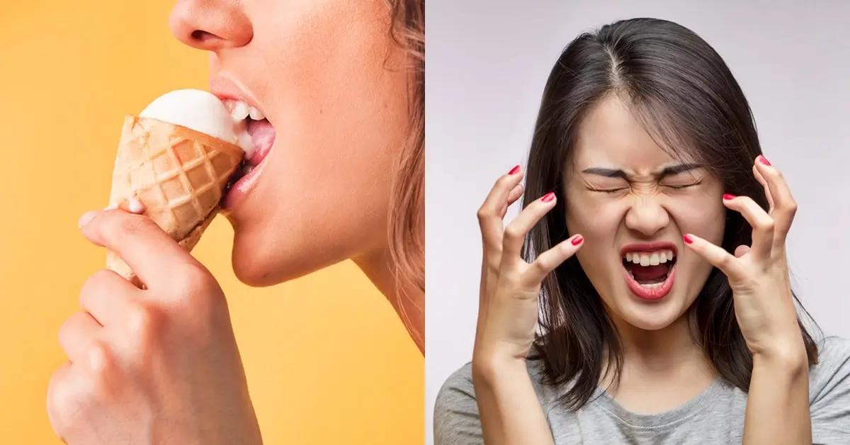  라면이나 아이스크림도 앞니로 먹으면 정말 큰일 날 수 있다