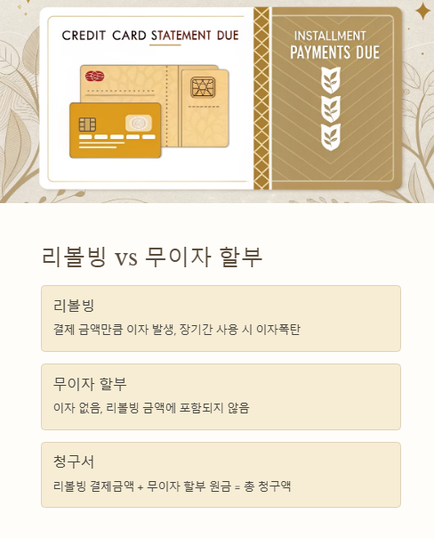 리볼빙과 무이자 할부