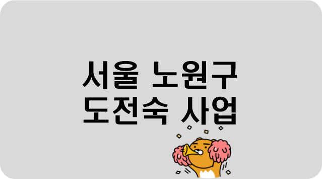 연회색-바탕에-서울-노원구-도전숙-사업-이라고-써있는-사진