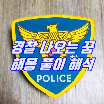  경찰 나오는 꿈 해몽 풀이 정리! 제복입고, 신고하고.. 등등