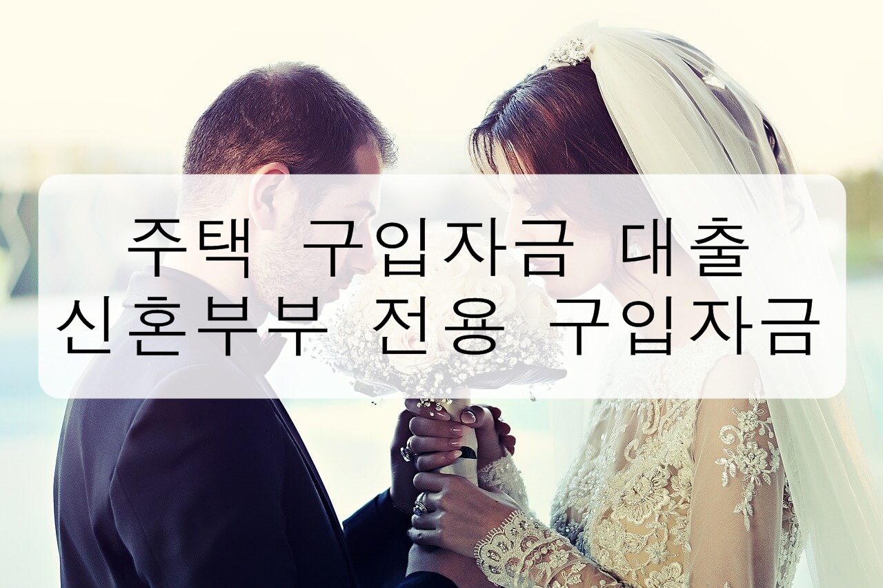  주택 구입자금 대출 - 신혼부부 전용 구입자금 대출 총정리!