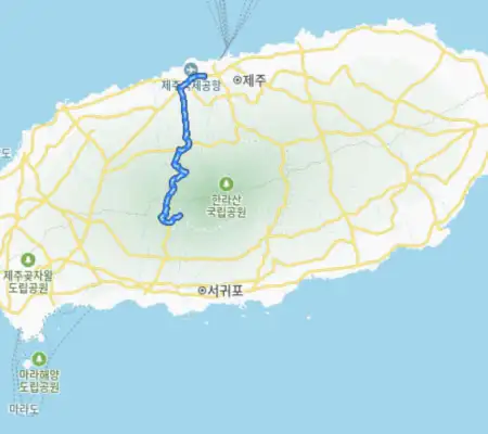 제주도겨울가볼만한곳-한라눈꽃버스노선