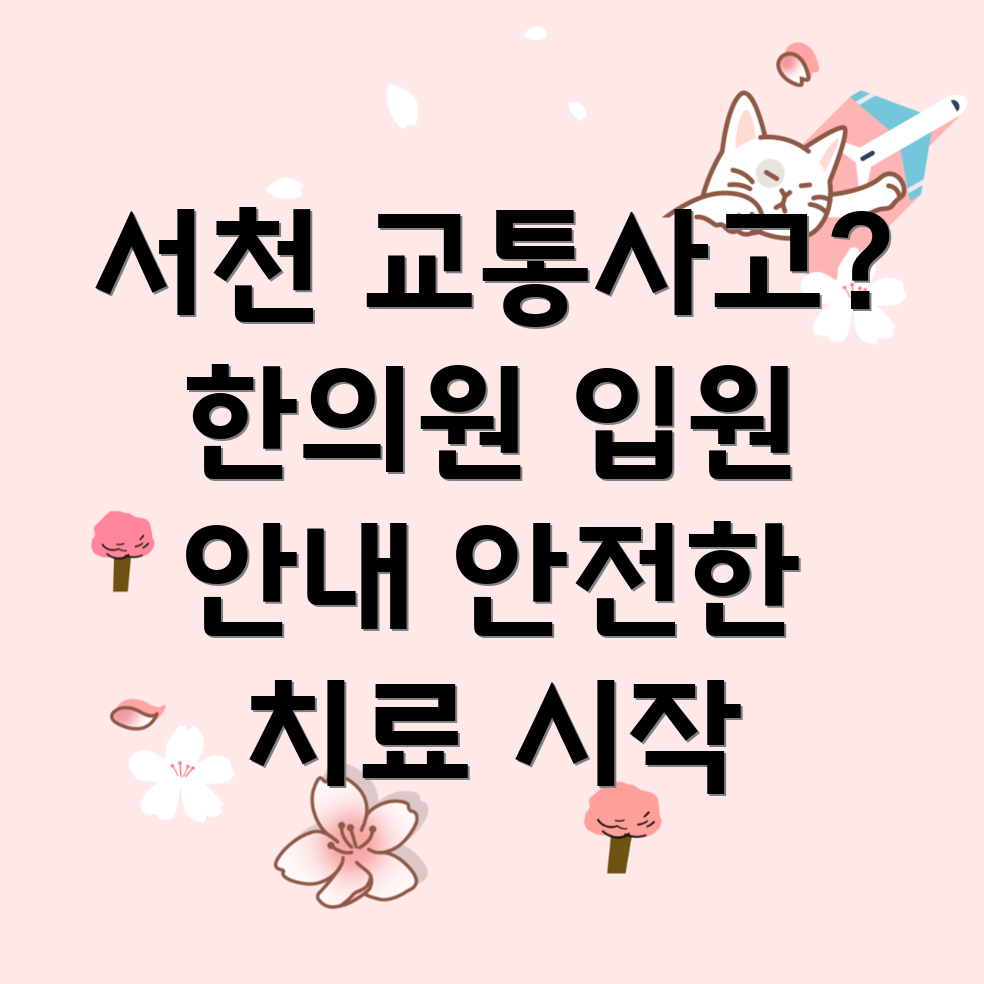 서천군 교통사고 한의원