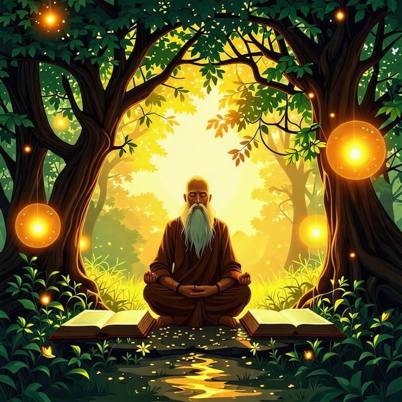 차하라카 우파니샤드(Chhāndogya Upanishad)의 상징적 이미지