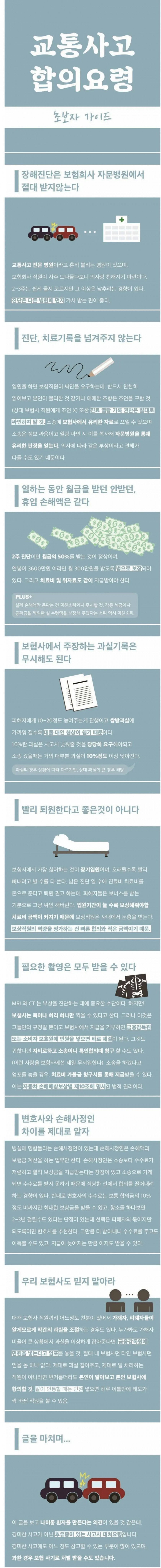  교통사고 합의 요령 - 초보자용