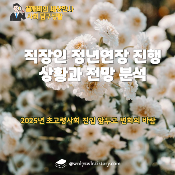 직장인 정년연장 진행상황과 전망 분석: 2025년 초고령사회 진입 앞두고 변화의 바람