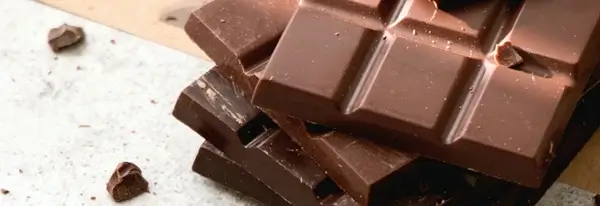 다크-초콜릿과-작은-다크-초콜릿-조각이-나와-있는-장면