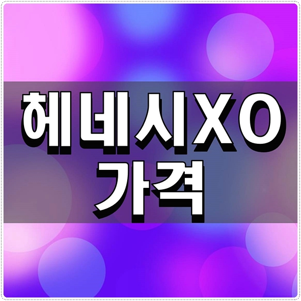  헤네시XO가격 궁금하다