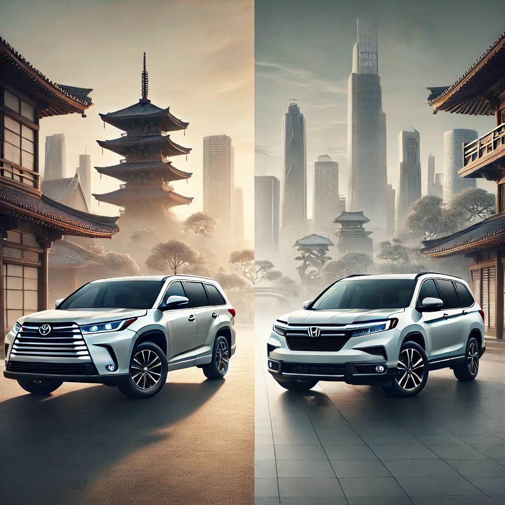 대형 패밀리 SUV 비교: Toyota Highlander vs. Honda Pilot