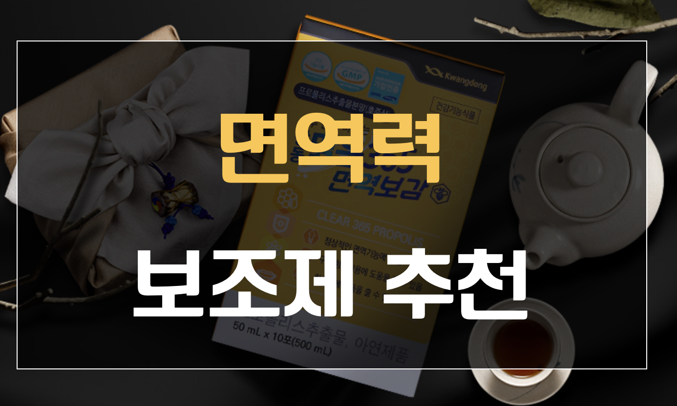  광동제약 면역력 올리는 보조제 (광동 맑은365 면역보감)