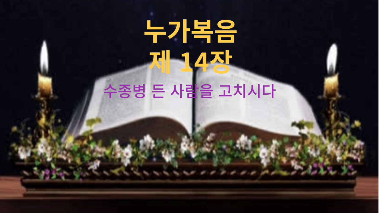 누가복음 14장 수종병 든 사람을 고치시다