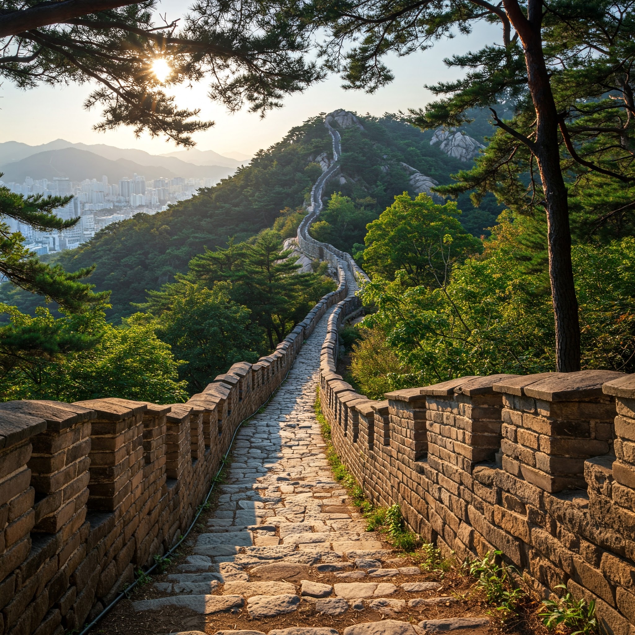 북악산 성곽길 이미지