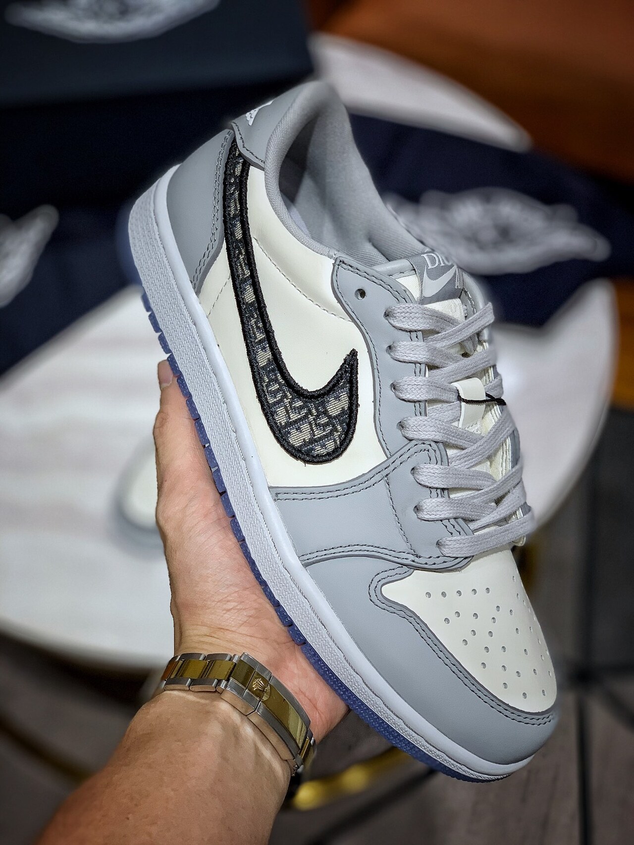  [DIOR x NIKE] H12 디올 X 나이키 에어 조던1 레트로 로우 OG CN8608-002