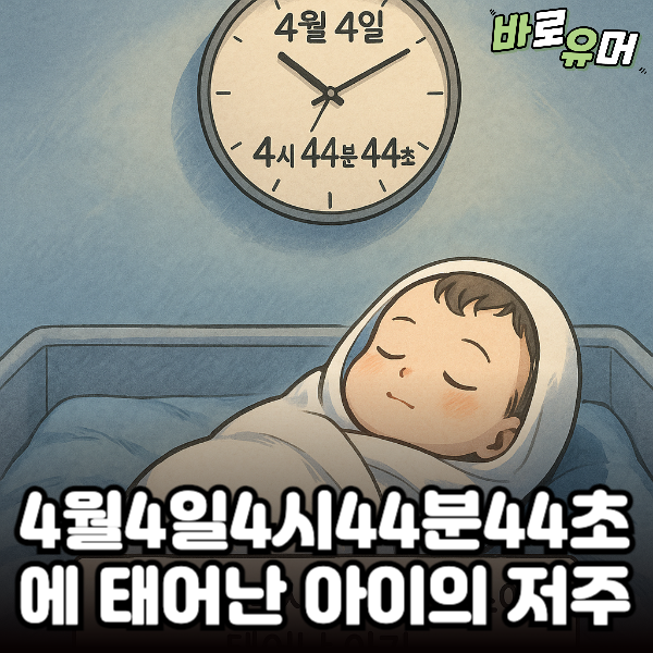 4월4일 4시44분 44초에 태어난 아이의 저주