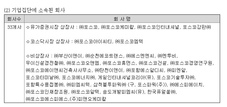 포스코 계열사