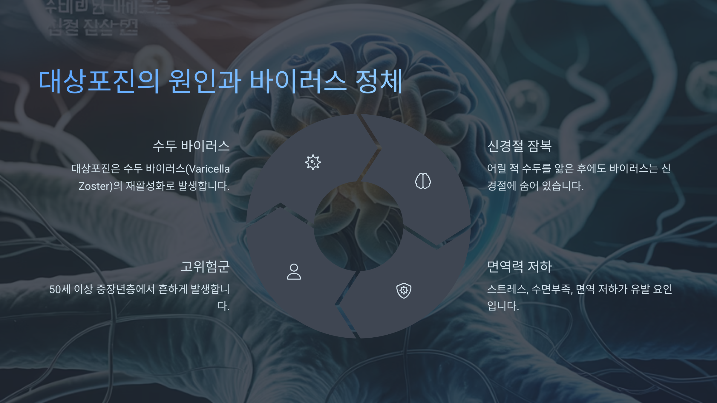 대상포진의 원인과 바이러스 정체