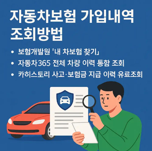 자동차보험-가입내역-조회방법