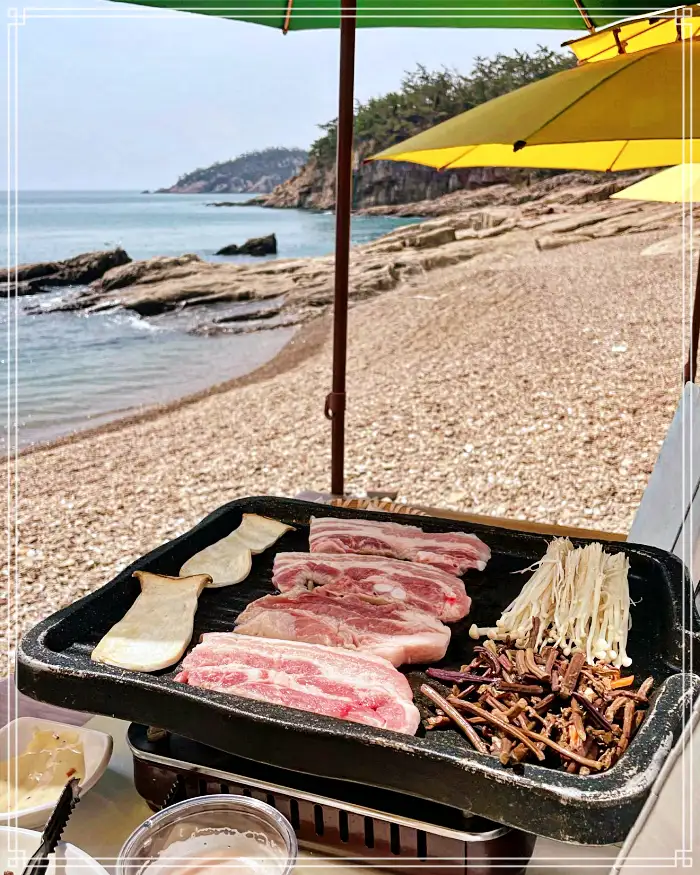 군산 선유도 맛집 해변 오션뷰 삼겹살