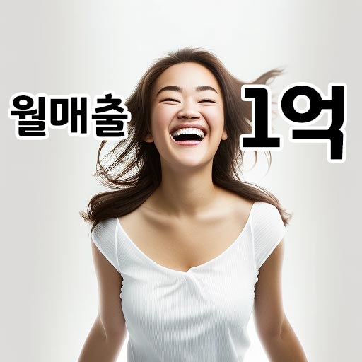 매출이-월1억-나와서-행복한-표정의-여자사진