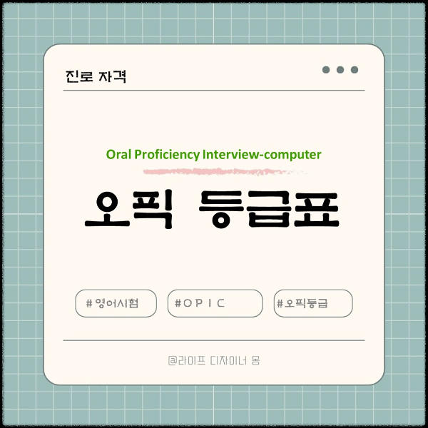 OPIC 등급표 분류