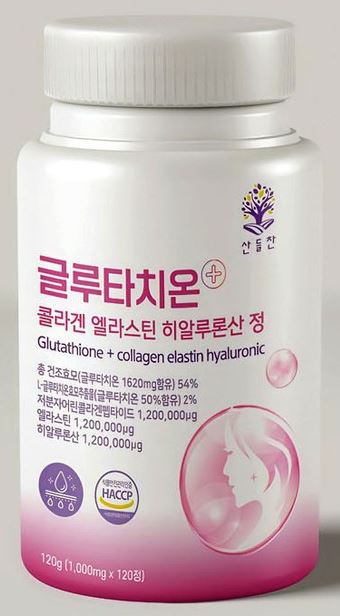 산들찬 글루타치온 플러스 콜라겐 엘라스틴 히알루론산