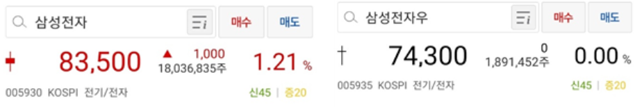  [주식공부 #3] 삼성전자우 는 삼성전자와 뭐가 다르지? - 보통주와 우선주 -