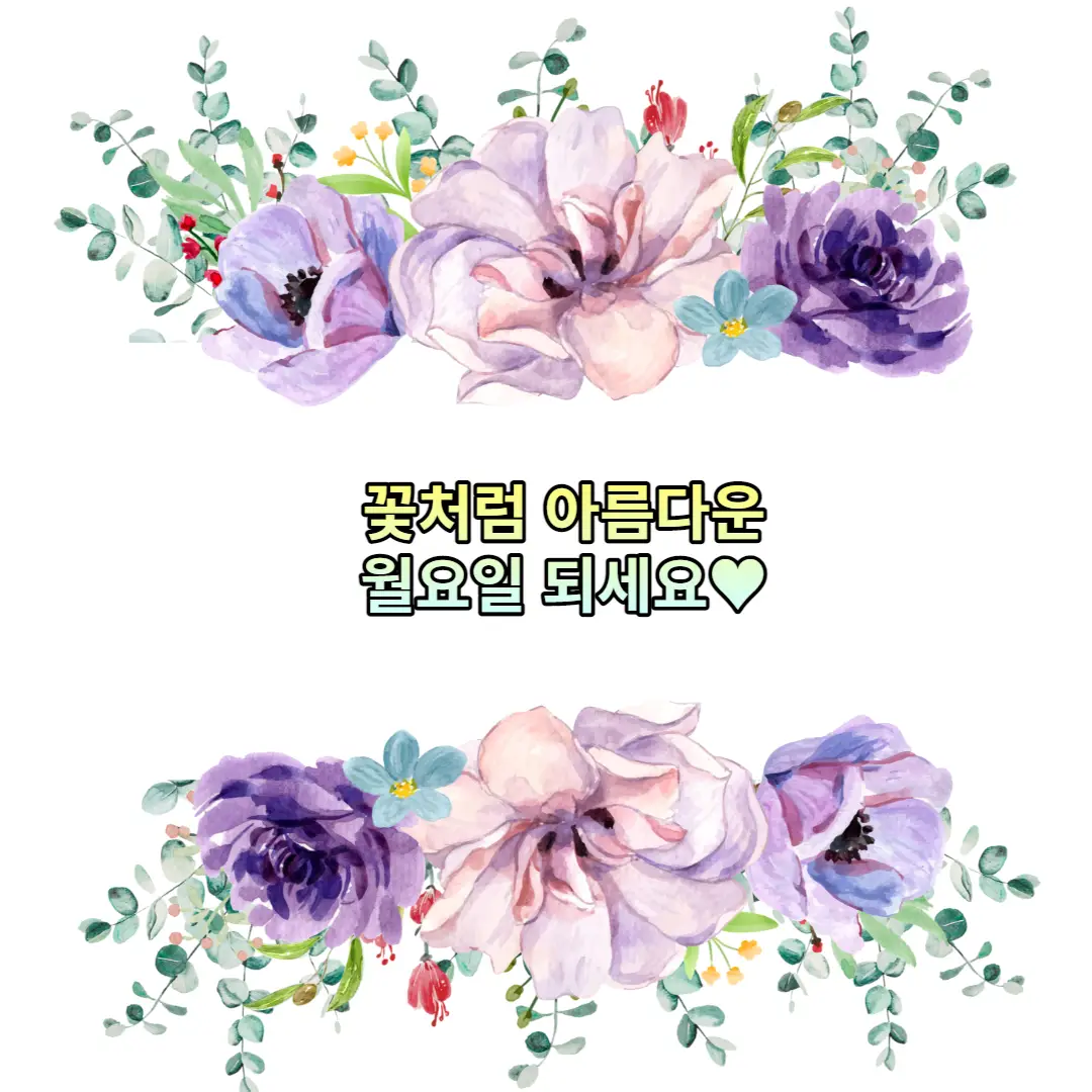 월요일 문구 이미지
