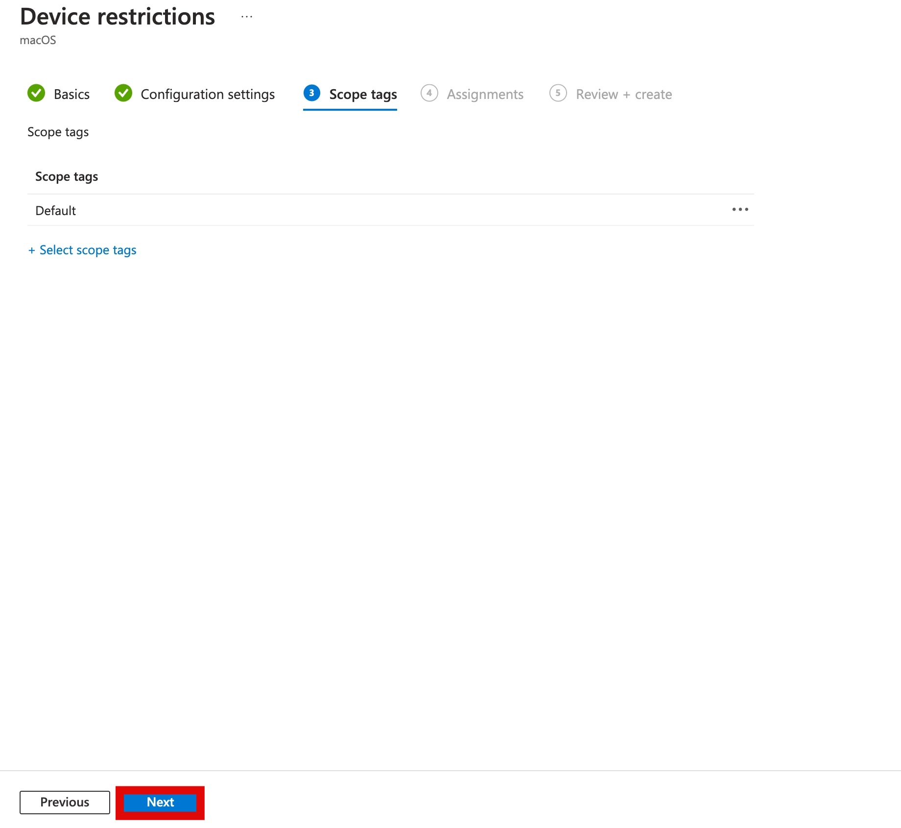 Intune Scope tags
