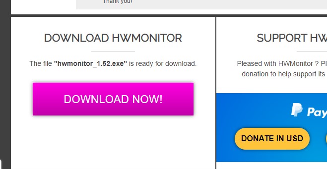 CPU 온도 측정 hwmonitor_1.52.exe 다운로드