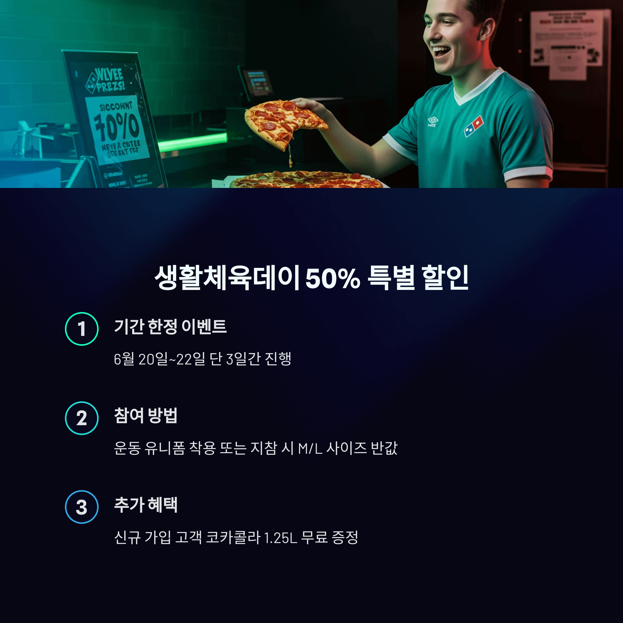 도미노피자 50% 할인쿠폰 받는 방법 완전 정복 가이드