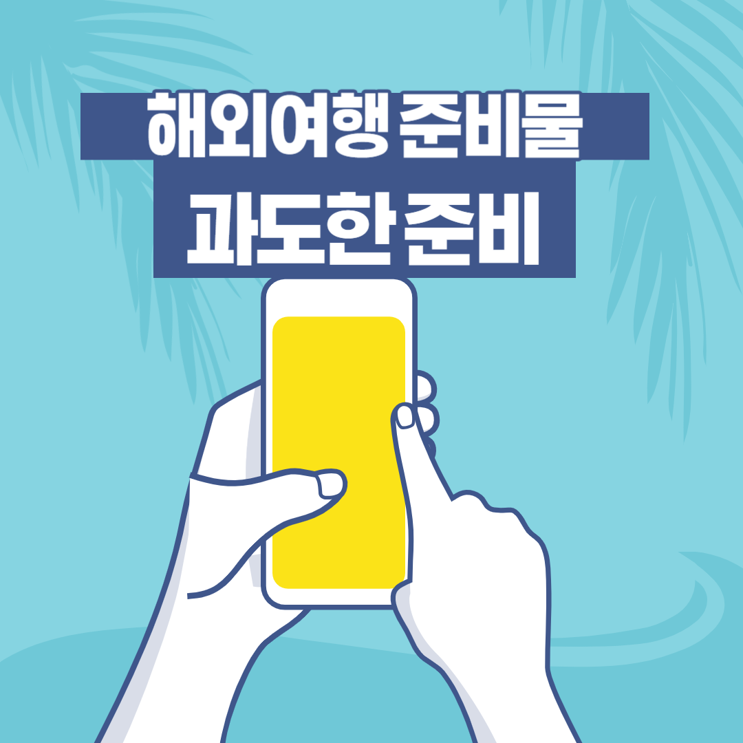  [해외여행] 해외 여행시 필요한 준비물 리스트_과도하게 준비