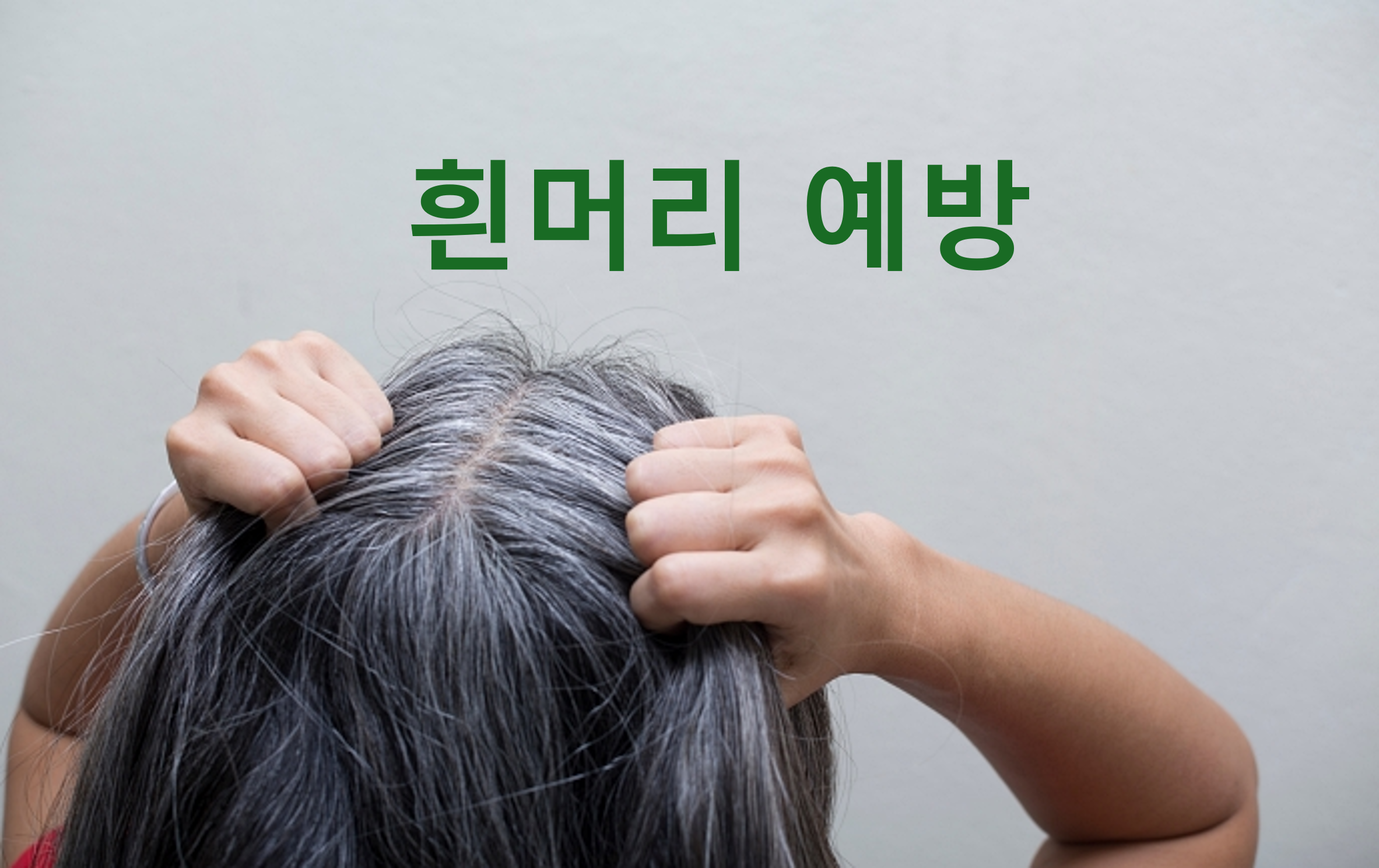 흰머리예방효과