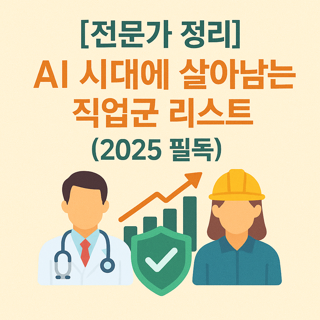 AI 시대에 살아남는 직업군 리스트 (2025 필독)